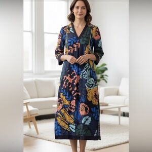 NWT Thought Abstract Artsy Butterfly Mdi Dress Size 10